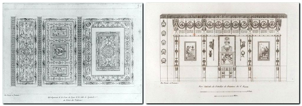 Эскизы Шарля Персье и Пьера Фонтена.